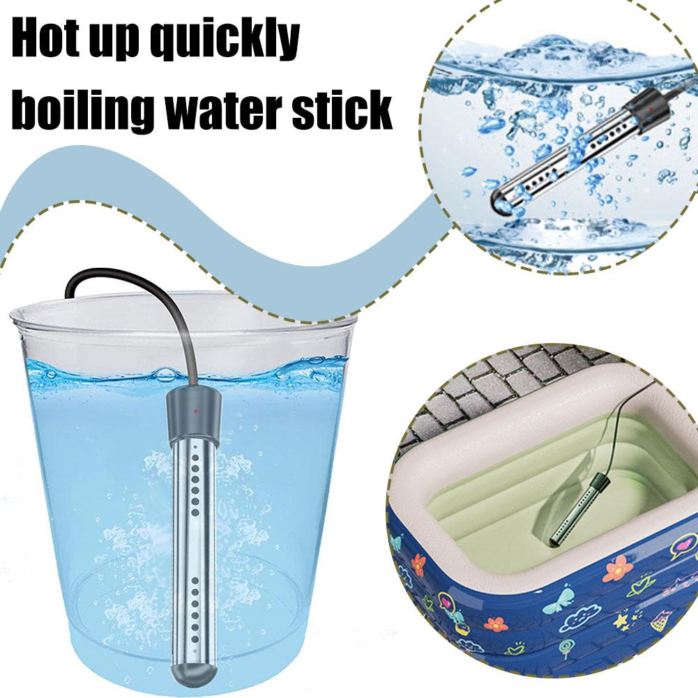 thumbnail image 2 of Wartleves Calentador de agua eléctrico, calentador de agua portátil para piscina inflable, calentador de agua para bañera, calentador de acuario, herramienta de ebullición rápida de agua, 2 of 7