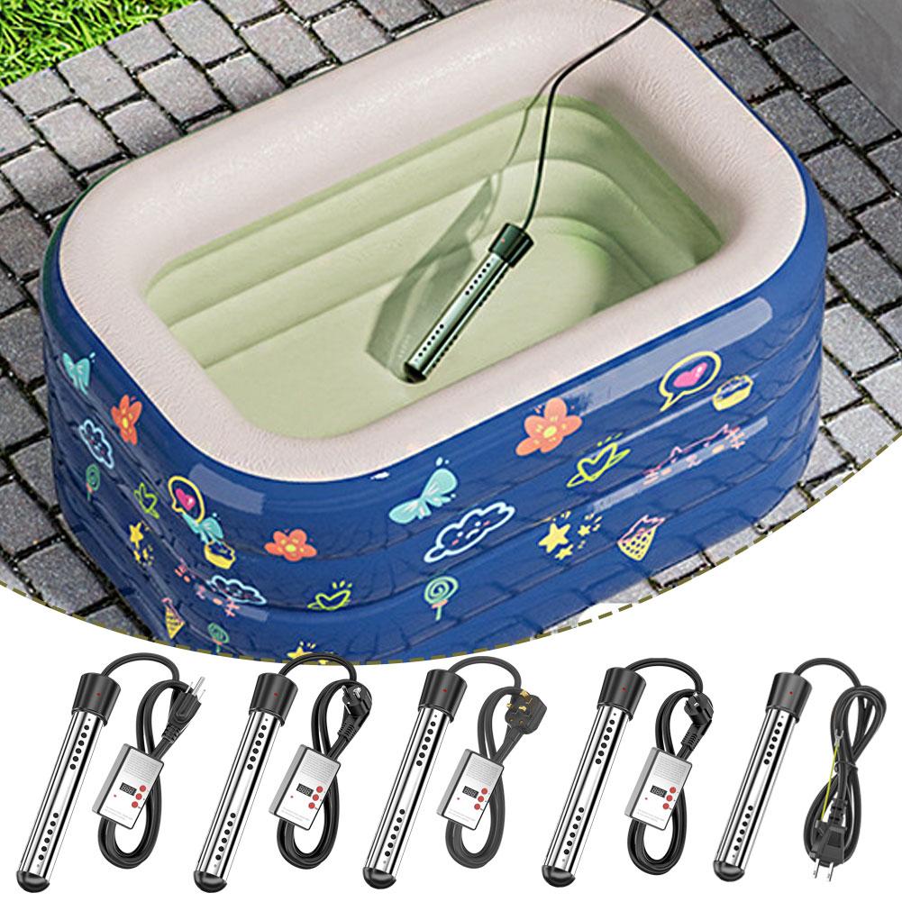 thumbnail image 3 of Wartleves Calentador de agua eléctrico, calentador de agua portátil para piscina inflable, calentador de agua para bañera, calentador de acuario, herramienta de ebullición rápida de agua, 3 of 7