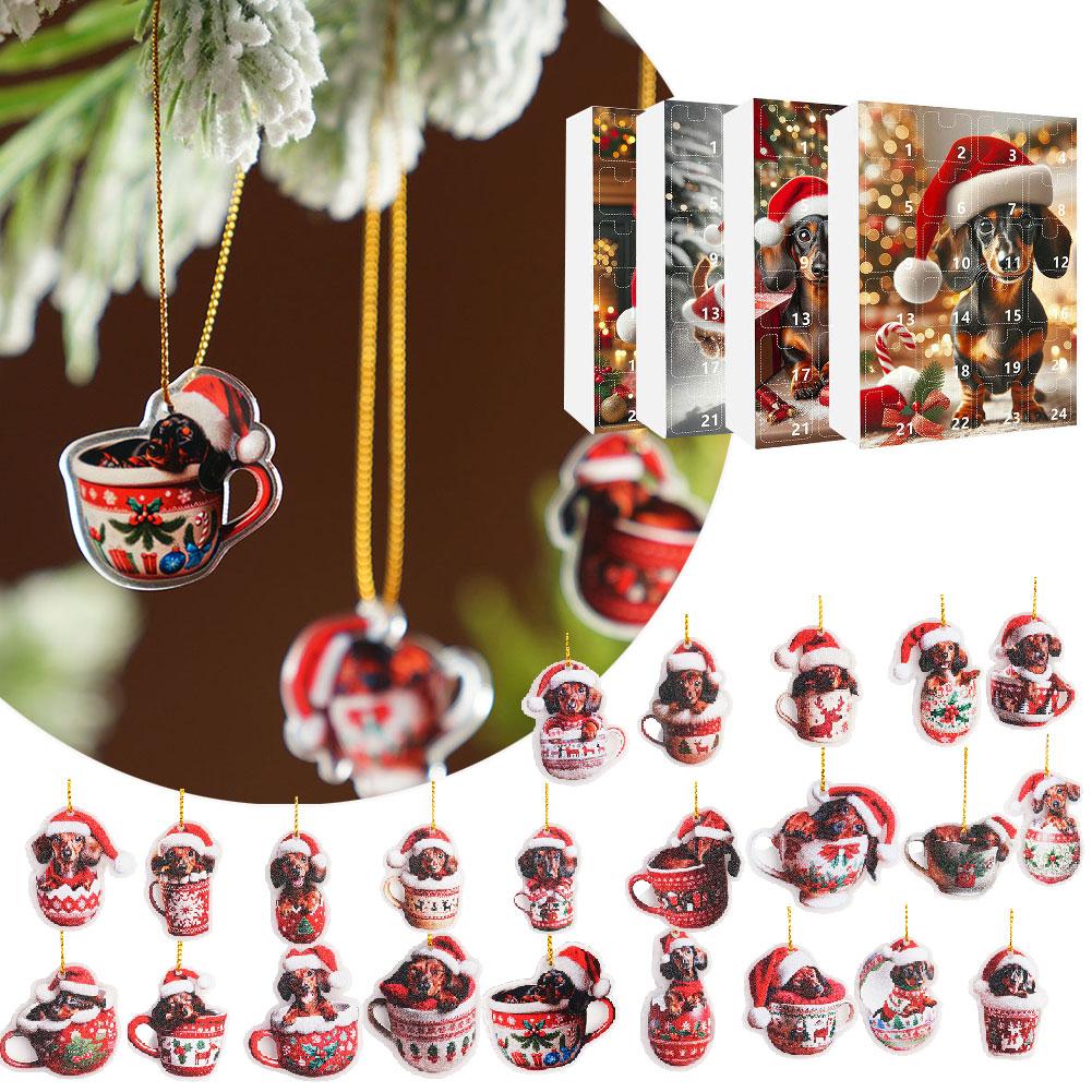 thumbnail image 4 of SGACAI Calendario de Adviento 2024 con Dachshunds Calendario de cuenta regresiva para Navidad Calendario de Adviento con lindos regalos L1H5, 4 of 7