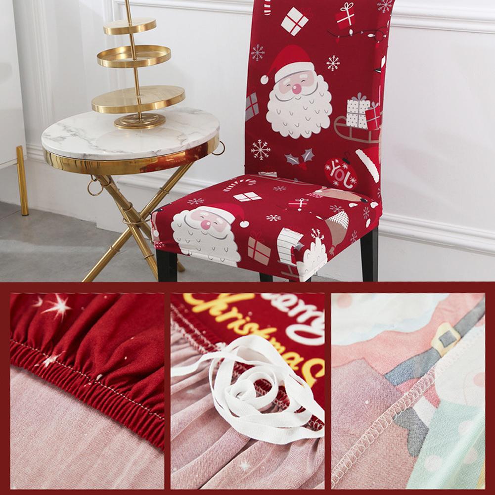 thumbnail image 2 of Ruifaya Funda de silla navideña, paquete completo, decoración aplicable, funda elástica para silla, 2 of 7