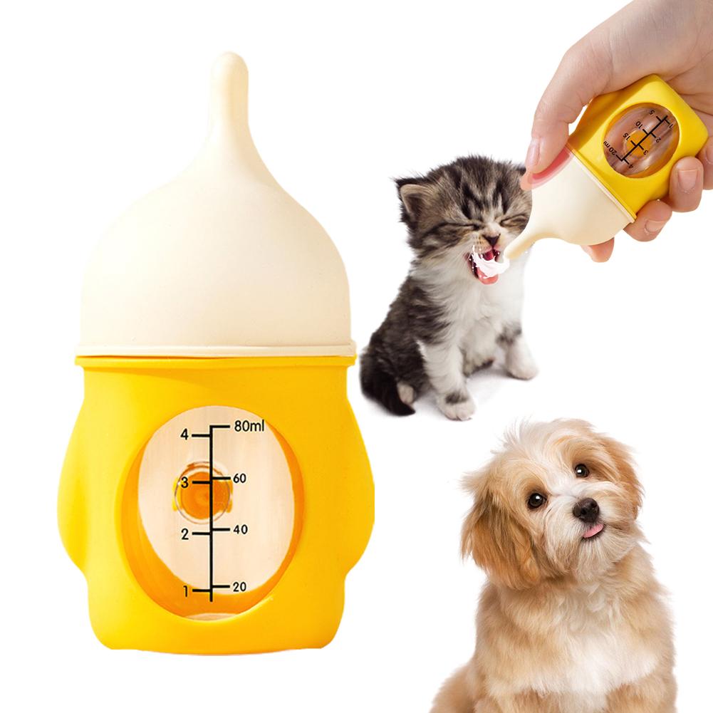thumbnail image 5 of SGACAI Botella para mascotas de silicona anti-asfixia biomimética con marcas visibles ]< ξ^, 5 of 7