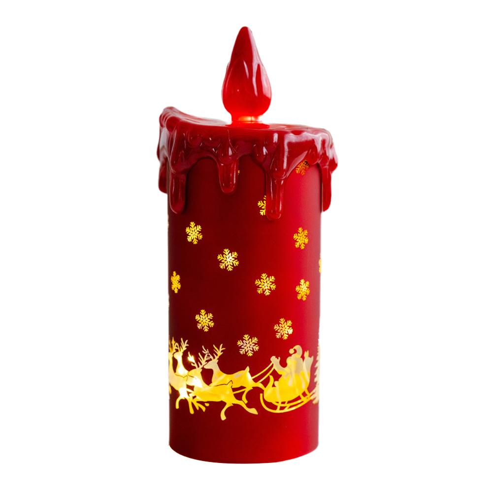 thumbnail image 4 of SGACAI Lámpara de vela de cristal en miniatura que brilla intensamente: regalo de decoración de escritorio de Navidad K3O7 O6E, 4 of 7