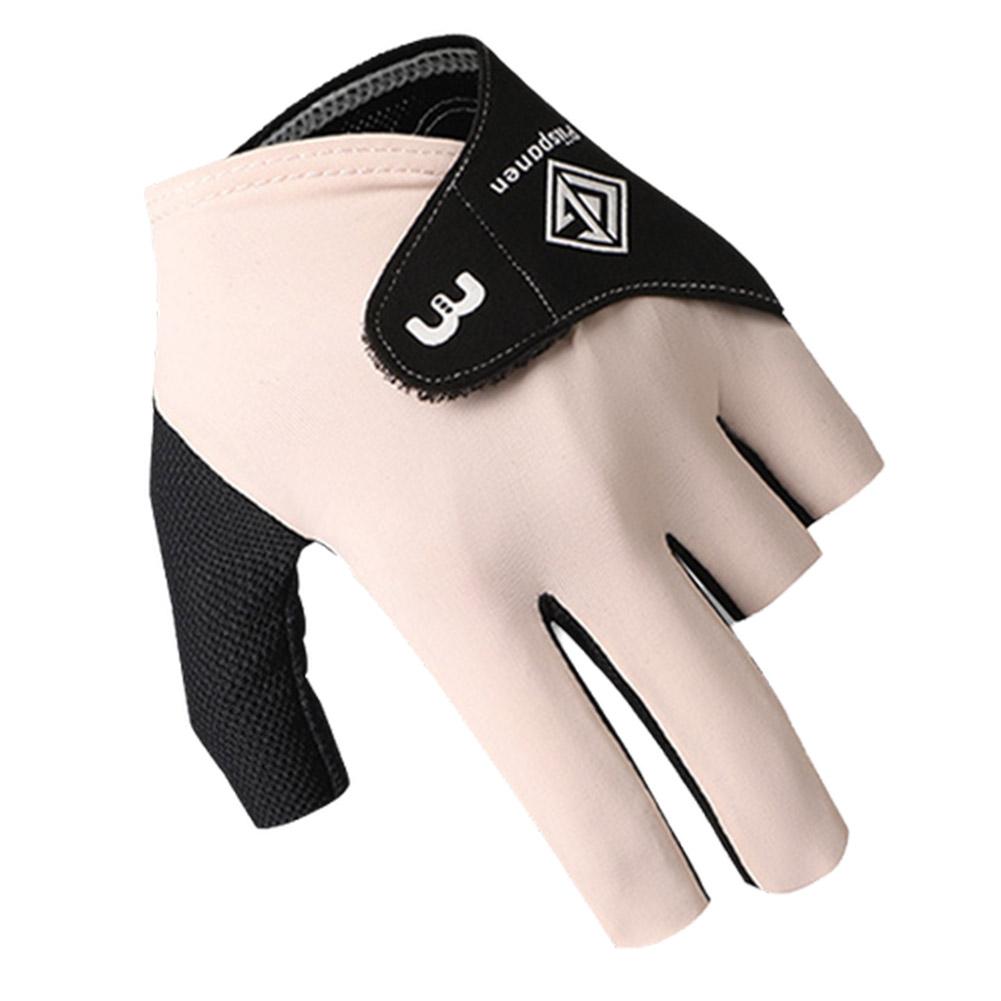 thumbnail image 5 of Wartleves Guantes de billar, medio dedo, mano izquierda, lisos, elásticos, antideslizantes, 5 of 7