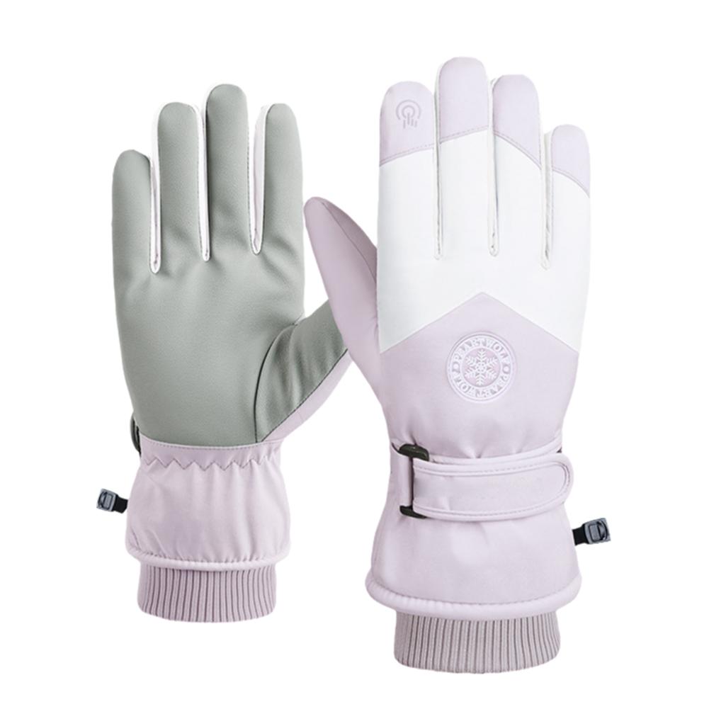 thumbnail image 5 of Wartleves Guantes de esquí de invierno impermeables para snowboard y nieve, guantes térmicos, guantes para hombres y mujeres., 5 of 7
