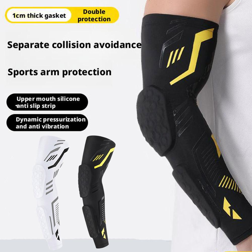 thumbnail image 3 of Wartleves Protectores de brazos anticolisión con diseño de panal y codos separados para entrenamiento de equitación W1B7, 3 of 7