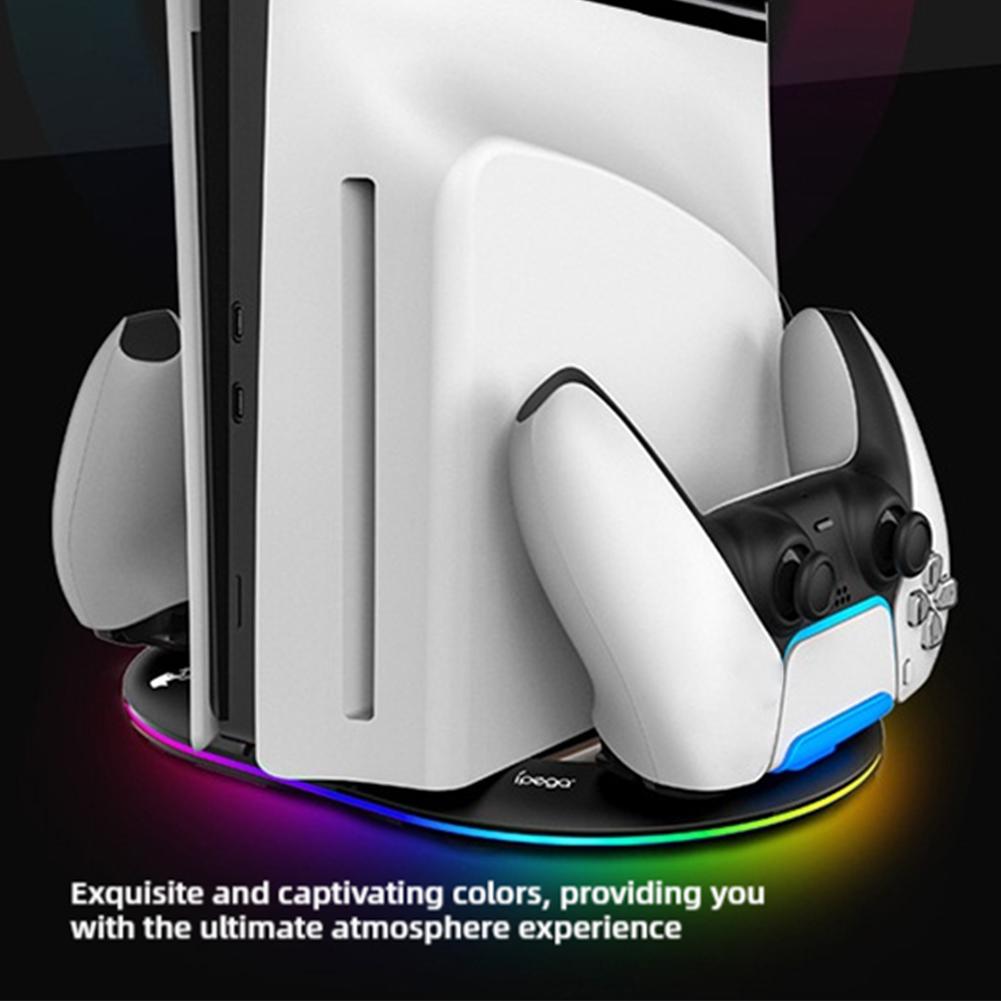 thumbnail image 2 of SGACAI Para consola de juegos PS5pro soporte vertical mango cargador auriculares йб ψл, 2 of 7