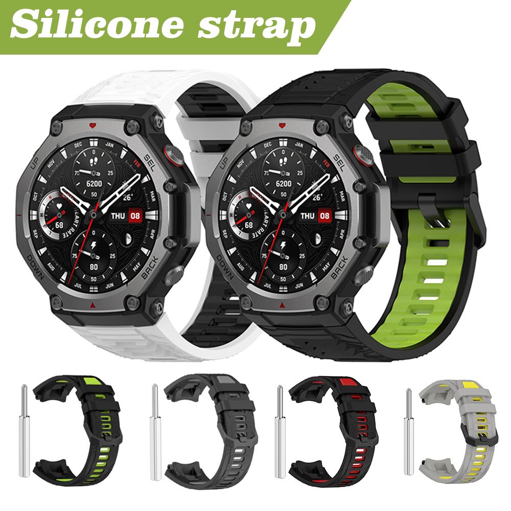 thumbnail image 3 of Ruifaya Correa de silicona para reloj inteligente Amazfit T-REX 3, repuesto original ∩, 3 of 7