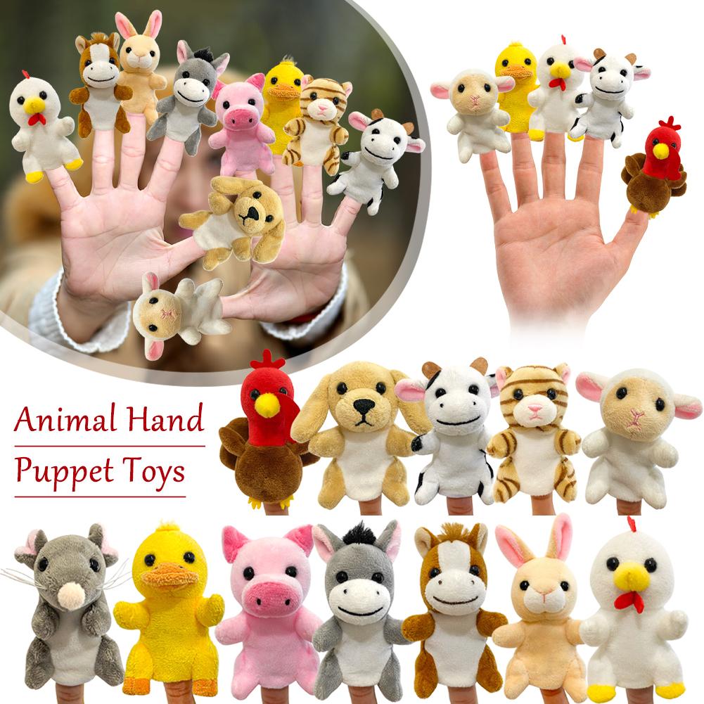 thumbnail image 3 of Wartleves Marionetas de dedo de pavo, marionetas de dedo de animales de pavo de peluche suave, juguetes interactivos, 3 of 7