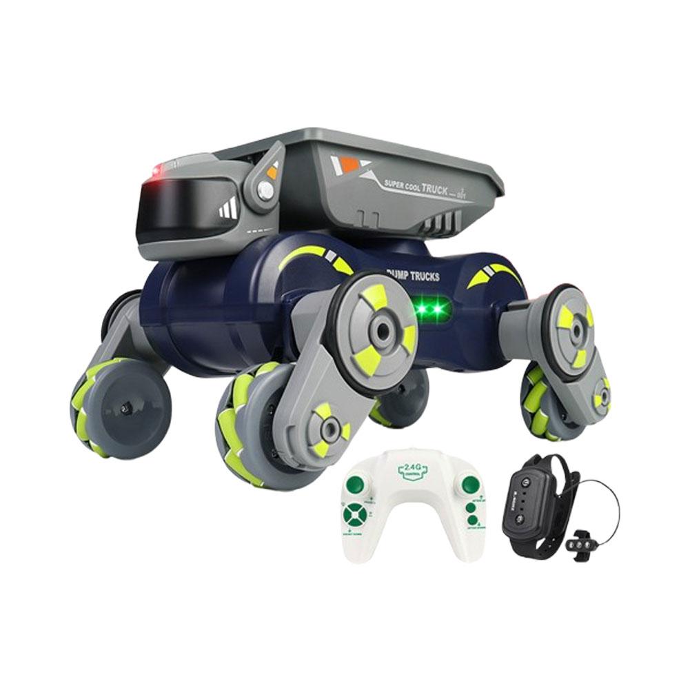 thumbnail image 5 of SGACAI Juguetes de perro robot para niños y niñas, coche de control remoto para niños de 5 a 7 años, coche RC deformable que gira 360°, juguete de perro robot de 2,4 GHz con luces y música, camione, 5 of 7