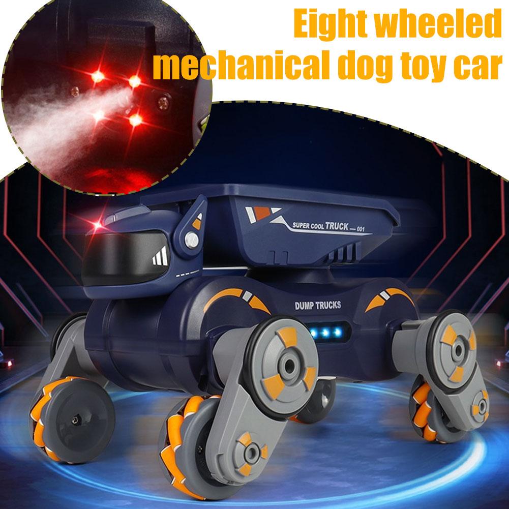 thumbnail image 2 of SGACAI Juguetes de perro robot para niños y niñas, coche de control remoto para niños de 5 a 7 años, coche RC deformable que gira 360°, juguete de perro robot de 2,4 GHz con luces y música, camione, 2 of 7