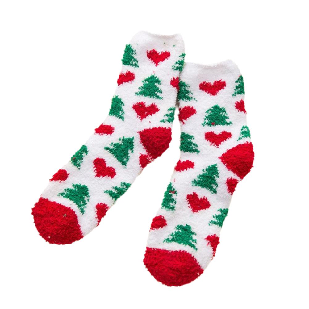 thumbnail image 5 of Wartleves Calcetines navideños mullidos para mujer, ropa de dormir de invierno de polar coral acogedora EE. UU., 5 of 7