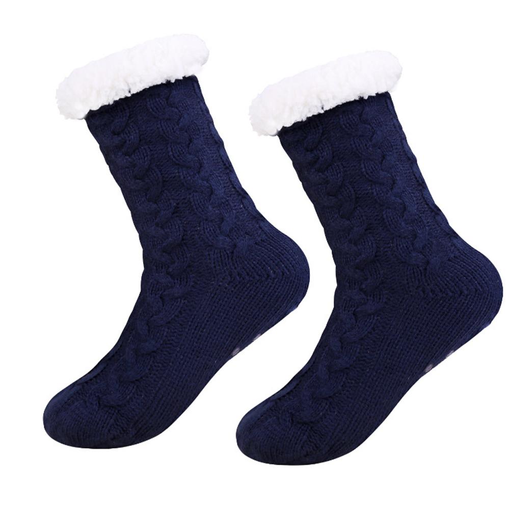 thumbnail image 4 of Wartleves Calcetines peludos para mujer, mullidos, acogedores, cálidos, suaves y cómodos, para el invierno, calcetines gruesos nuevos, 4 of 7