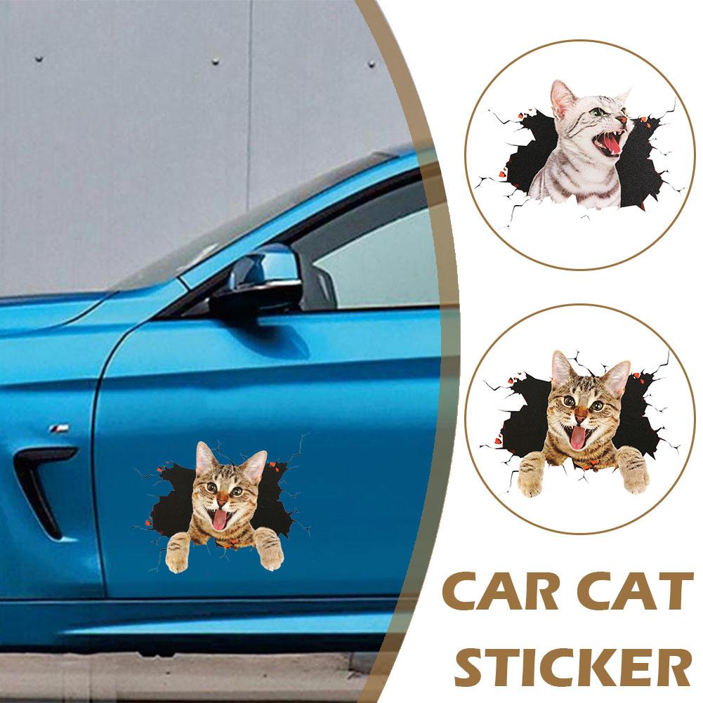 thumbnail image 3 of SGACAI Calcomanía de PVC con diseño de gato para coche, resistente a los arañazos, para decoración de motocicletas y automóviles, 3 of 7