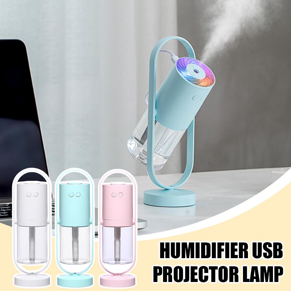 thumbnail image 2 of SGACAI Humidificador USB con luz de proyección giratoria de 360 grados, minihumidificador portátil silencioso con aroma a niebla O1, 2 of 7