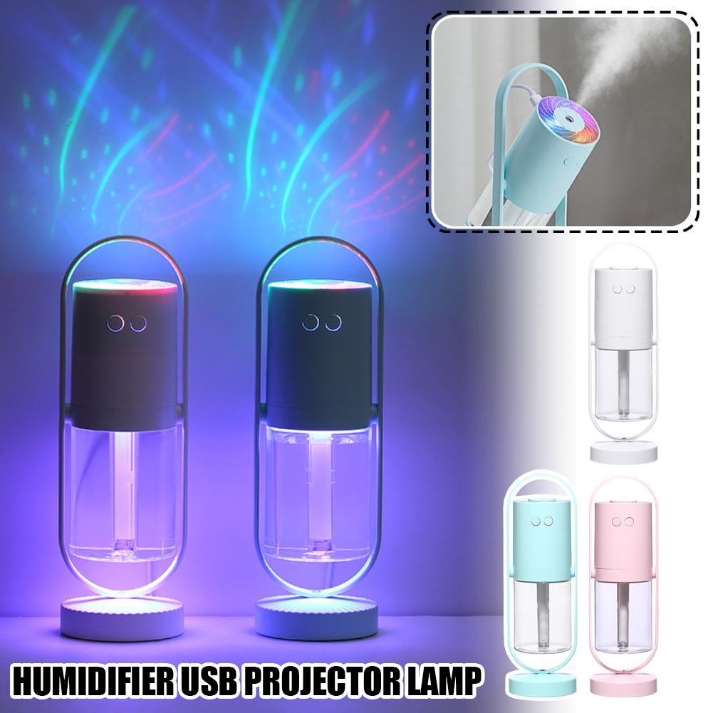 thumbnail image 3 of SGACAI Humidificador USB con luz de proyección giratoria de 360 grados, minihumidificador portátil silencioso con aroma a niebla O1, 3 of 7