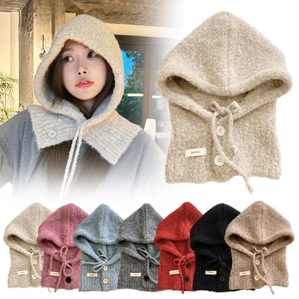 thumbnail image 2 of Ruifaya Gorro y bufanda de otoño e invierno para mujer, tejido de vellón integrado, cálido*, 2 of 7