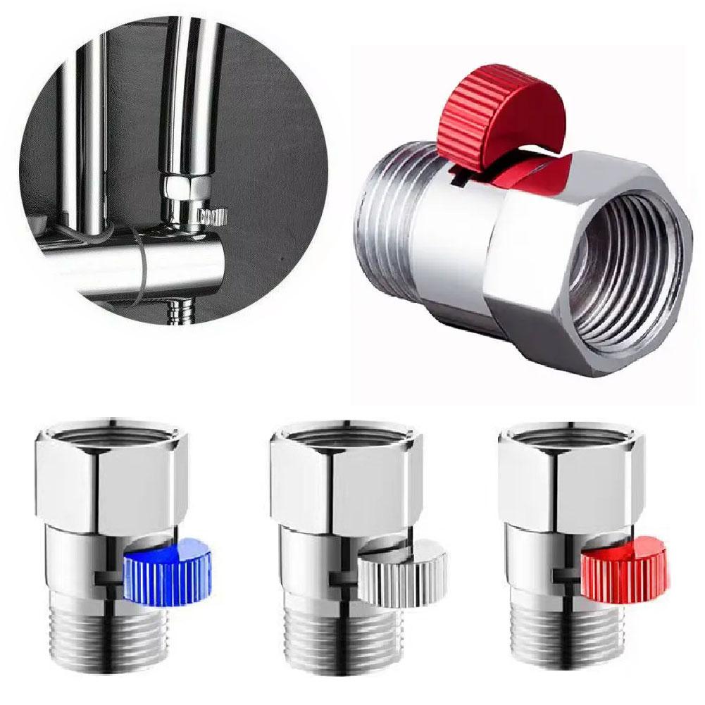 thumbnail image 3 of SGACAI Válvula de cierre de control rápido de flujo G1/2" para cabezal de ducha Ahorradores de agua manuales, 3 of 7