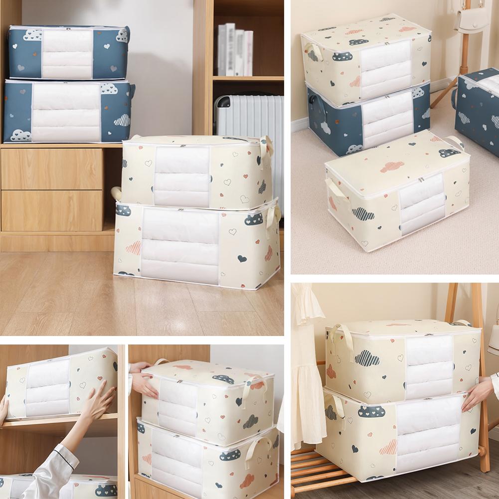 thumbnail image 2 of Wartleves 1 bolsa de almacenamiento de ropa, organizador de gran capacidad para edredones, ropa de cama, EE. UU., 2 of 7