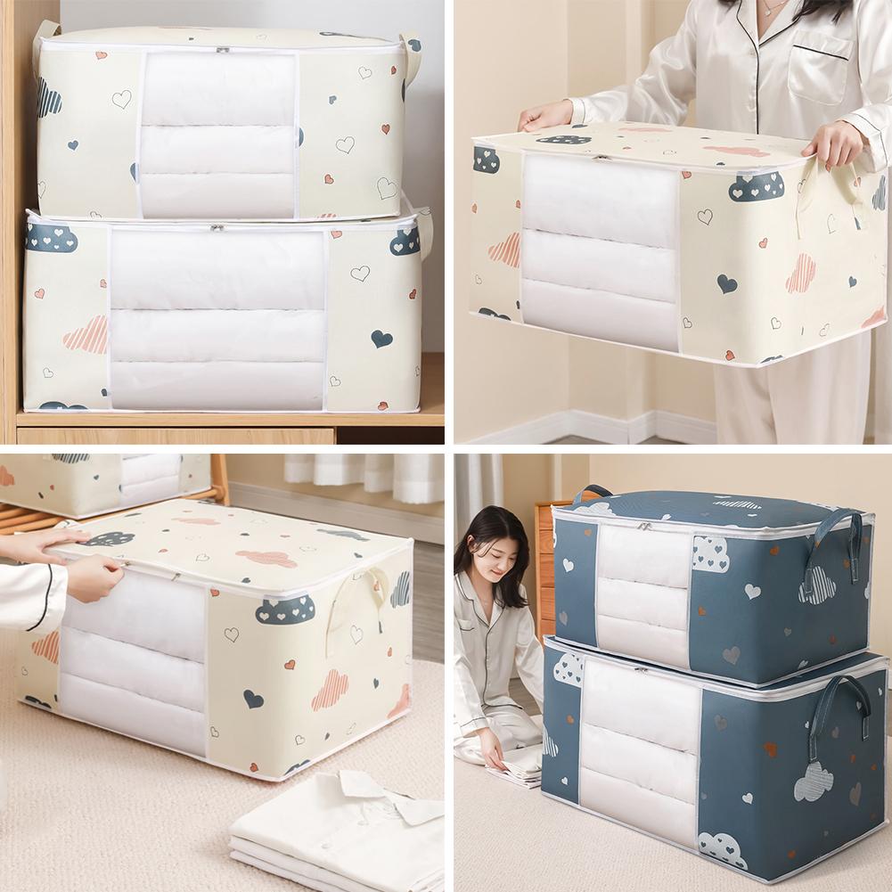 thumbnail image 3 of Wartleves 1 bolsa de almacenamiento de ropa, organizador de gran capacidad para edredones, ropa de cama, EE. UU., 3 of 7