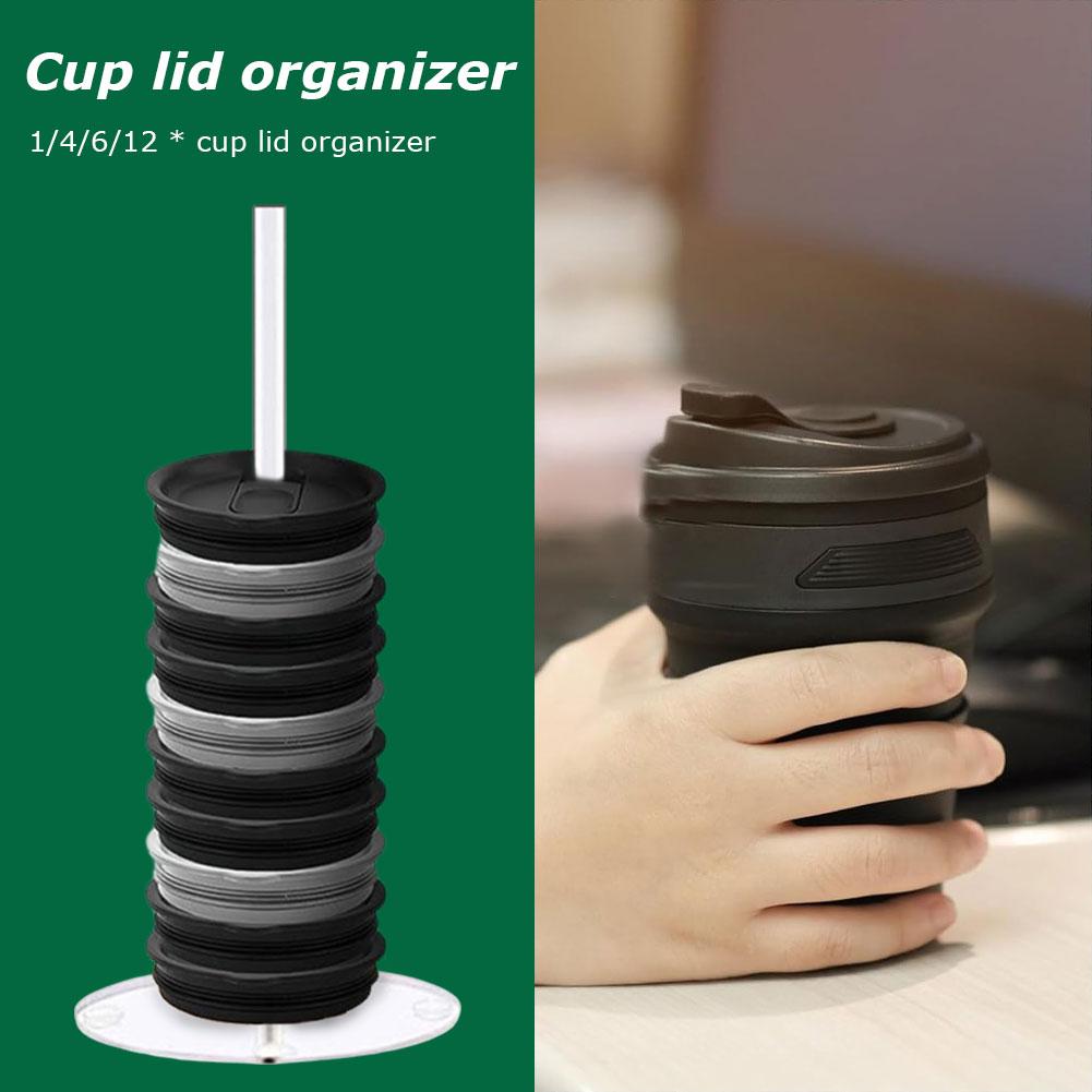 thumbnail image 3 of Wartleves Organizador de cocina con tapa de vaso de acrílico para ahorrar espacio de almacenamiento♫, 3 of 7