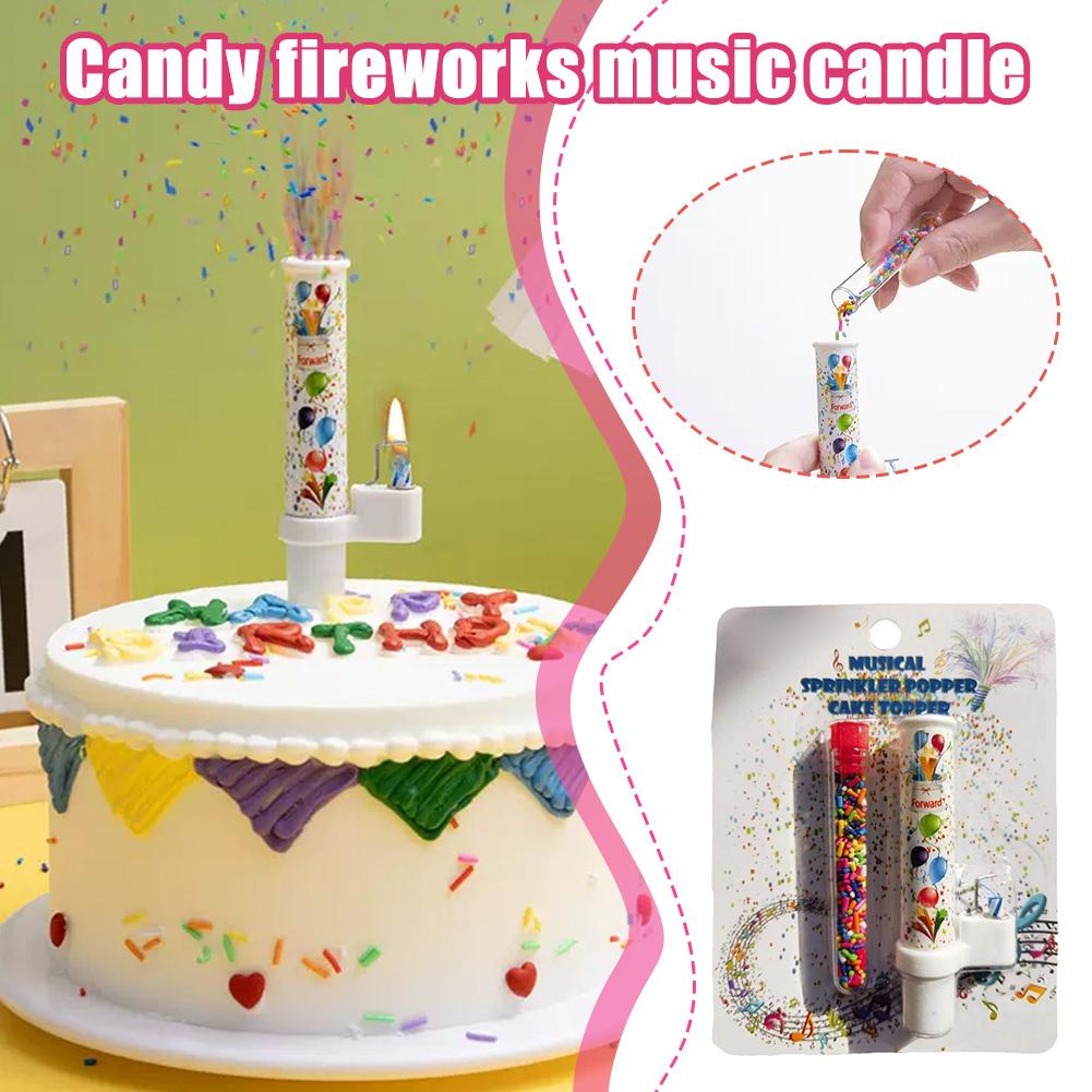 thumbnail image 3 of Wartleves Vela sorpresa para tarta de cumpleaños, velas decoradas, efecto caramelo creativo, decoradas, 3 of 7