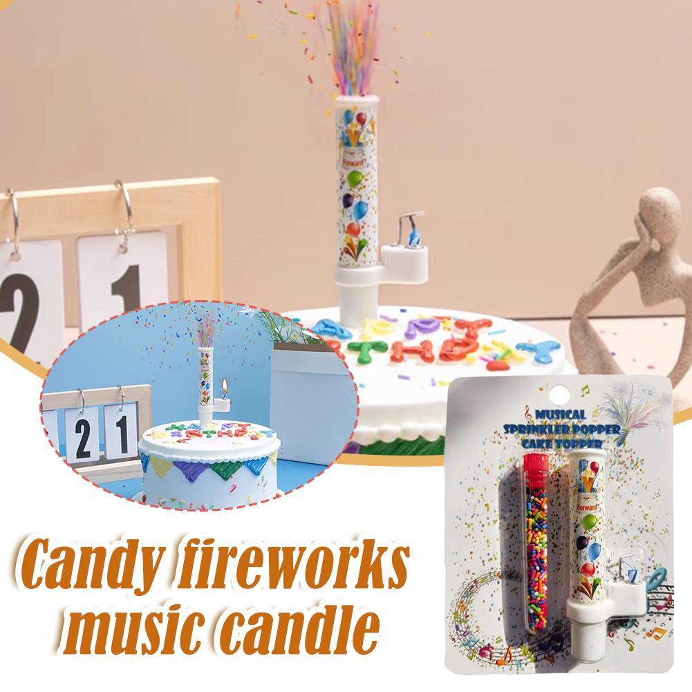 thumbnail image 2 of Wartleves Vela sorpresa para tarta de cumpleaños, velas decoradas, efecto caramelo creativo, decoradas, 2 of 7