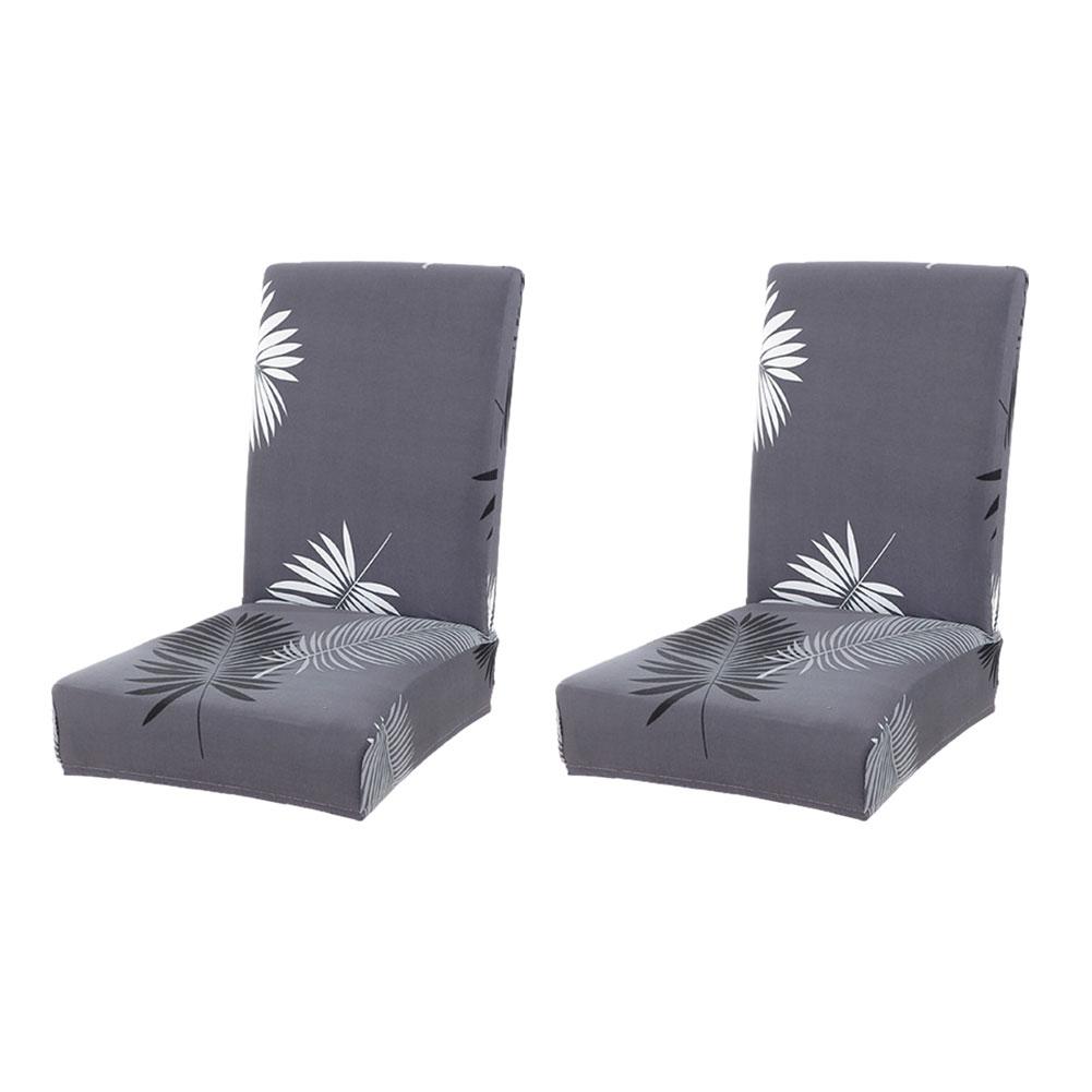 thumbnail image 4 of Ruifaya Juego de 2 fundas para sillas de comedor Lttoisl, funda elástica estampada para silla de comedor, funda protectora de silla de cocina de licra extraíble y lavable, protector de asiento para, 4 of 7