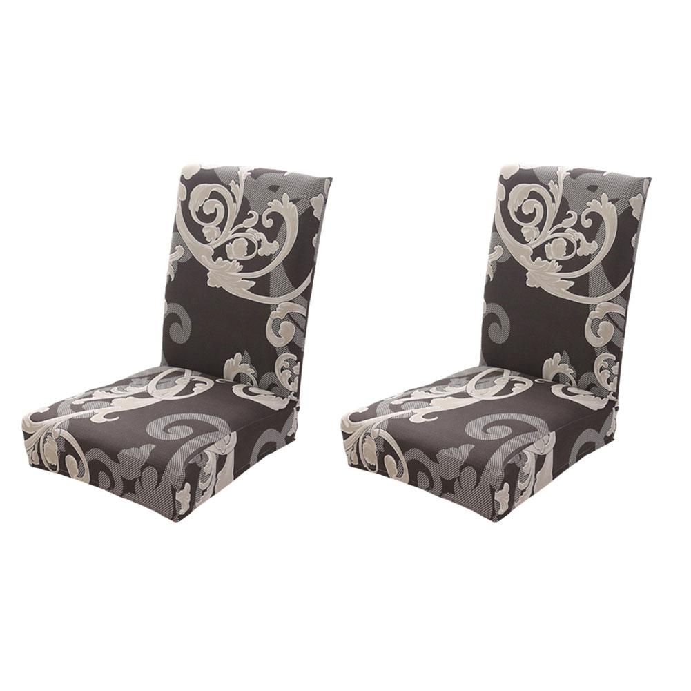 thumbnail image 5 of Ruifaya Juego de 2 fundas para sillas de comedor Lttoisl, funda elástica estampada para silla de comedor, funda protectora de silla de cocina de licra extraíble y lavable, protector de asiento para, 5 of 7