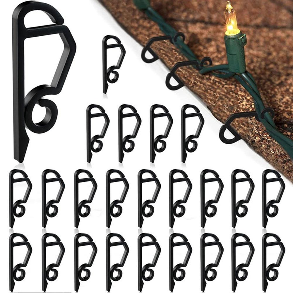 thumbnail image 3 of Ruifaya 20-100x Ganchos para luces externas Decoración navideña Clip para canaletas de jardín para el hogar, 3 of 7