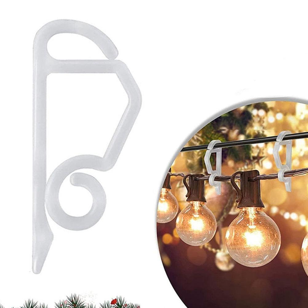 thumbnail image 2 of Ruifaya 20-100x Ganchos para luces externas Decoración navideña Clip para canaletas de jardín para el hogar, 2 of 7