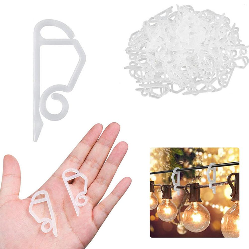 thumbnail image 4 of Ruifaya 20-100x Ganchos para luces externas Decoración navideña Clip para canaletas de jardín para el hogar, 4 of 7