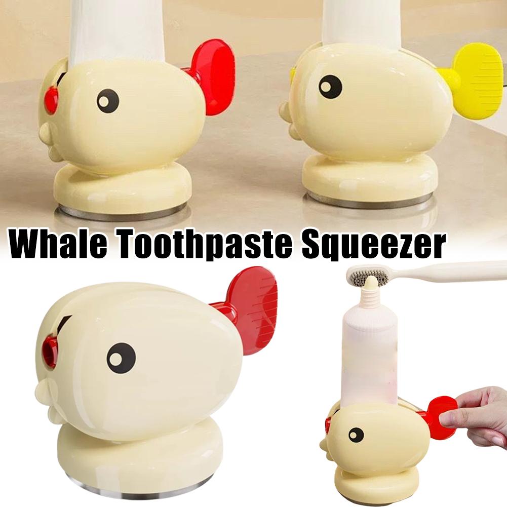 thumbnail image 2 of SGACAI Exprimidor de pasta de dientes con tubo enrollable, dispensador fácil de pasta de dientes con soporte para asiento, 2 of 7