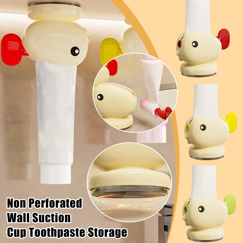 thumbnail image 3 of SGACAI Exprimidor de pasta de dientes con tubo enrollable, dispensador fácil de pasta de dientes con soporte para asiento, 3 of 7