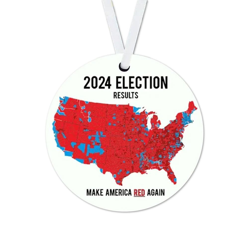 thumbnail image 4 of Ruifaya Tarjeta de Feliz Navidad de Estados Unidos 2024, tarjetas con mapas de las elecciones presidenciales de 2024, 4 of 7
