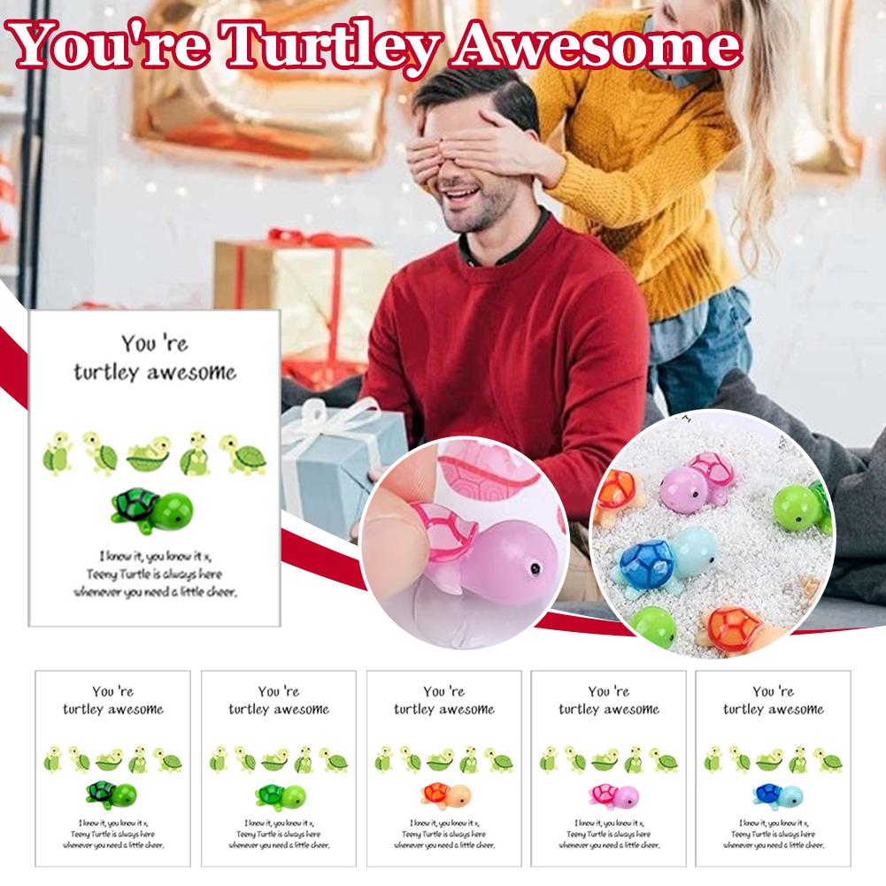 thumbnail image 4 of Ruifaya Eres una tortuga increíble, tarjetas de agradecimiento con un juego de palabras con animales, tarjetas de felicitación, tarjetas de apoyo emocional hechas a mano, tortuga ex motivacional, 4 of 7