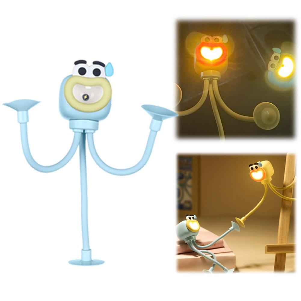 thumbnail image 4 of Ruifaya Luz de noche con forma de deportista divertida y cambiable, adorable luz de noche con succión para hacer tú mismo, luz de noche portátil multicolor para colgar en el dormitorio, el baño, el, 4 of 7