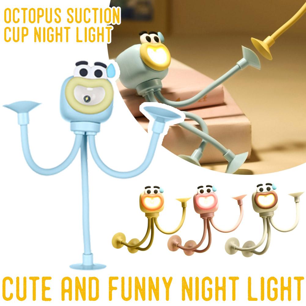 thumbnail image 3 of Ruifaya Luz de noche con forma de deportista divertida y cambiable, adorable luz de noche con succión para hacer tú mismo, luz de noche portátil multicolor para colgar en el dormitorio, el baño, el, 3 of 7