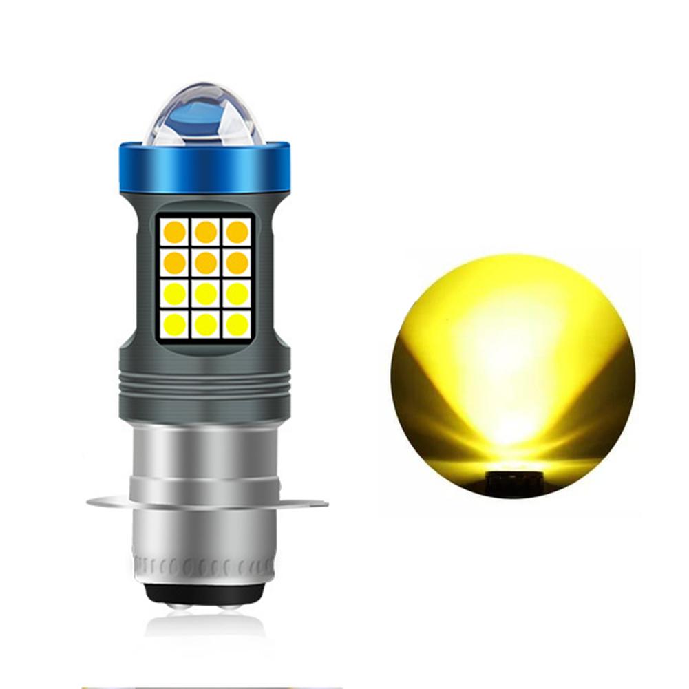 thumbnail image 5 of Ruifaya Faro LED para motocicleta H4 BA20D P15D blanco/amarillo de luminosidad ultraalta Lote C9, 5 of 7