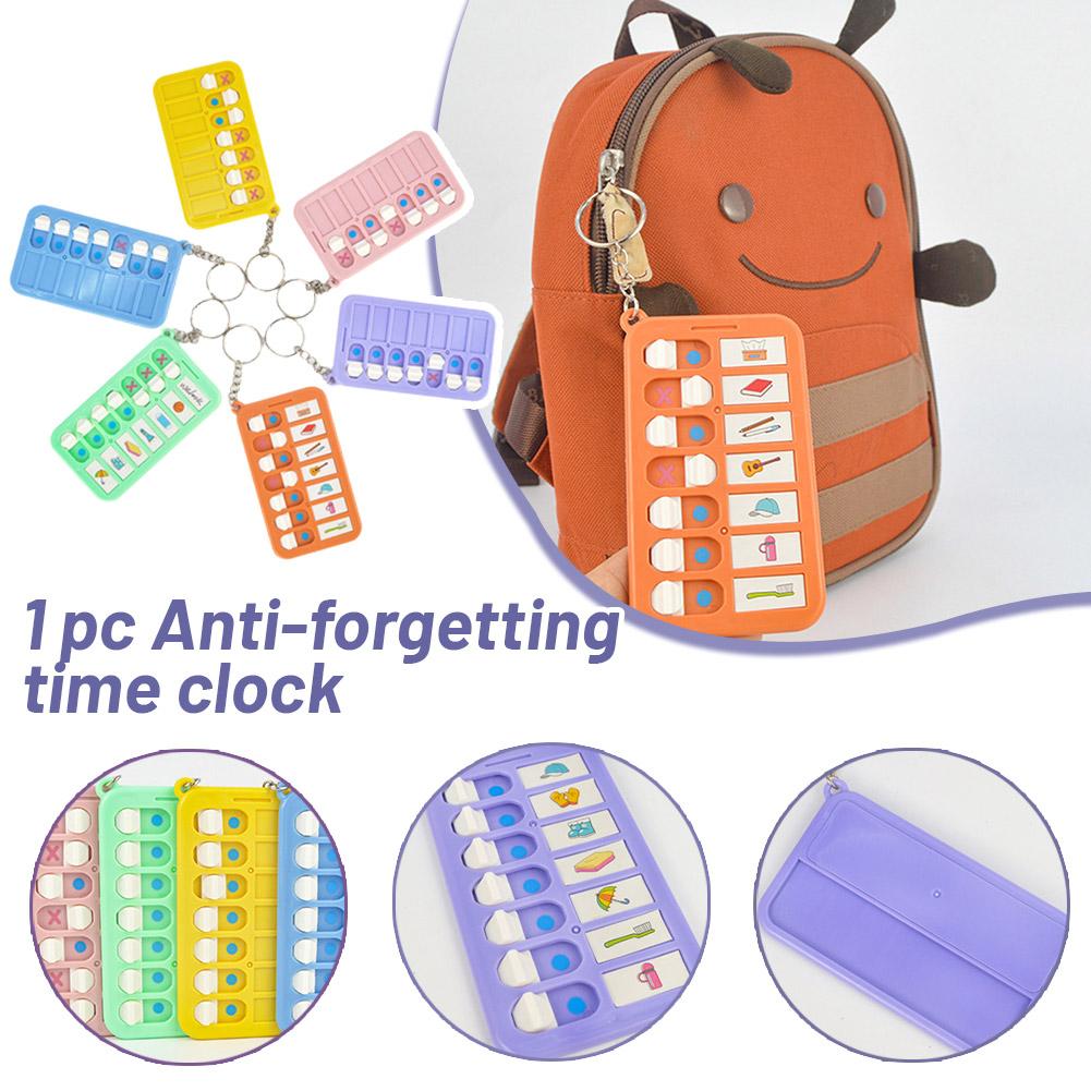 thumbnail image 3 of Wartleves 1x Tarjeta de reloj para estudiantes de autodisciplina infantil con plan antiolvido, 3 of 7