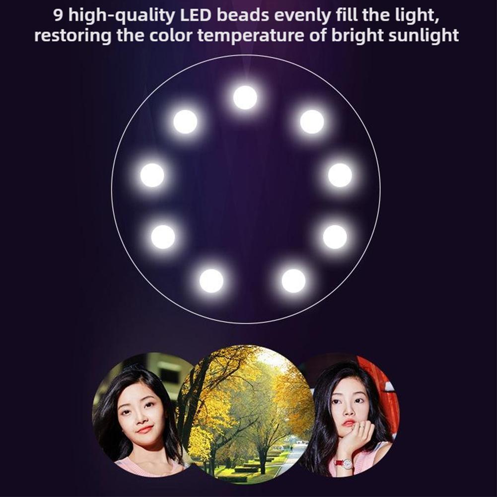 thumbnail image 3 of Wartleves Luz LED para selfies, flash para cámara, universal, portátil, iPad, 3 of 7