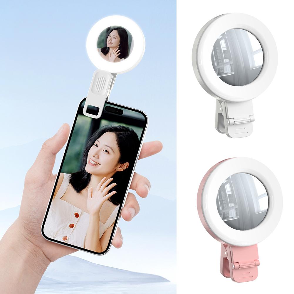 thumbnail image 2 of SGACAI Luz LED para teléfono con clip recargable por USB para selfies, portátil ✨d, 2 of 7