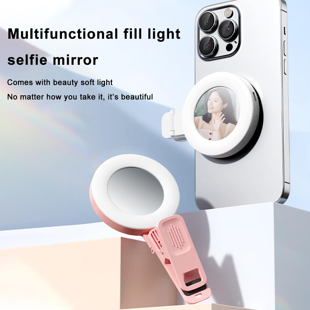 thumbnail image 3 of SGACAI Luz LED para teléfono con clip recargable por USB para selfies, portátil ✨d, 3 of 7