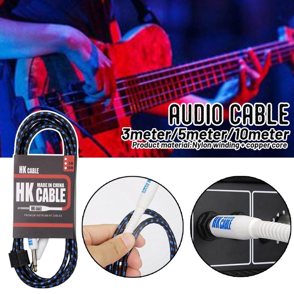 thumbnail image 3 of Ruifaya Cable de audio de 6,35 mm para conexión de audio de guitarra, lote J5, 3 of 7