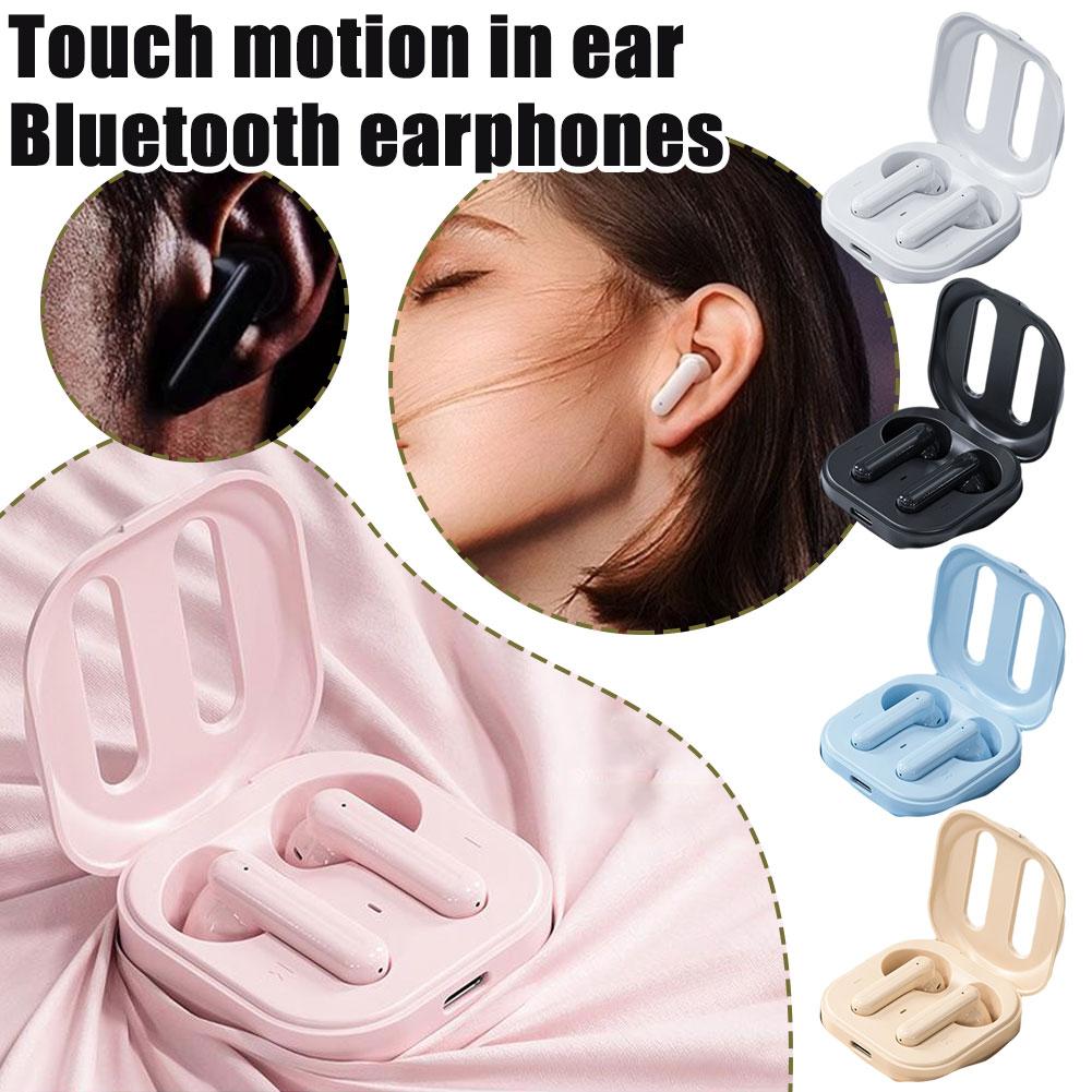 thumbnail image 2 of Wartleves Auriculares inalámbricos Bluetooth 5.4, auriculares impermeables, miniauriculares estéreo con sonido ultraligeros, auriculares con llamadas claras para teléfono, deportes, ejercicio, correr,, 2 of 7