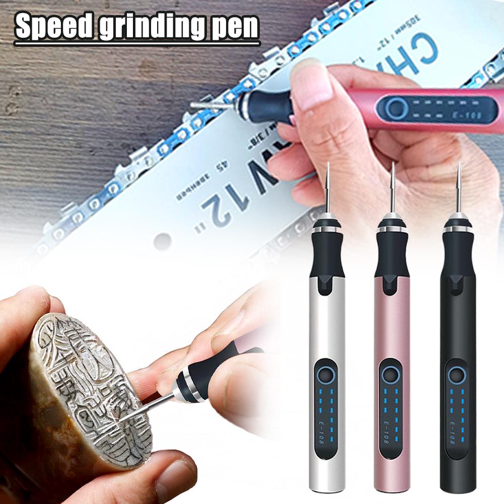 thumbnail image 3 of Wartleves Bolígrafo de grabado, kit de bolígrafo de grabado profesional portátil, herramienta de grabado, máquina de grabado inalámbrica recargable por USB, grabador rotatorio portátil de bricolaje pa, 3 of 7