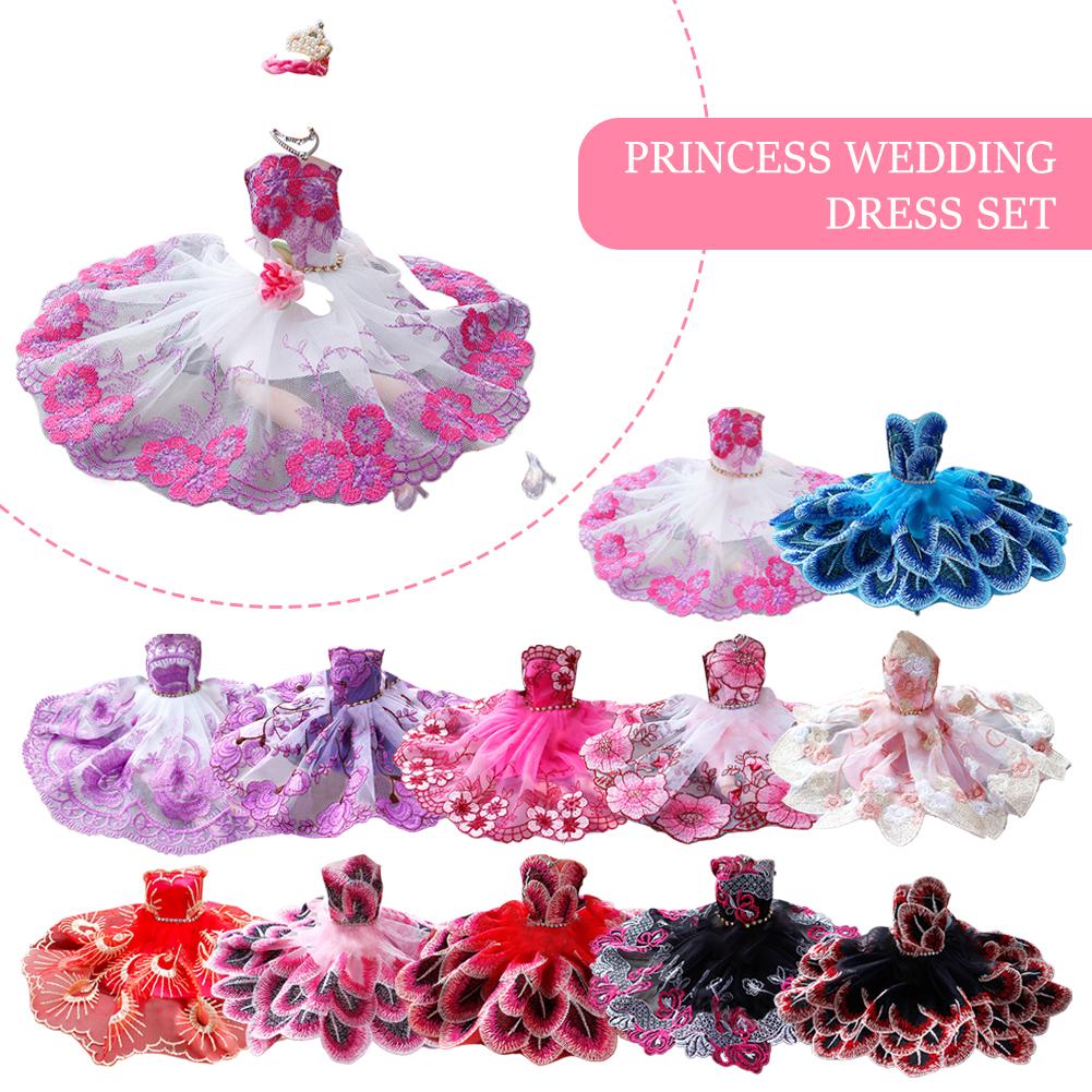 thumbnail image 3 of Wartleves Accesorios coloridos para vestir muñecas, vestido de novia, traje de princesa., 3 of 7