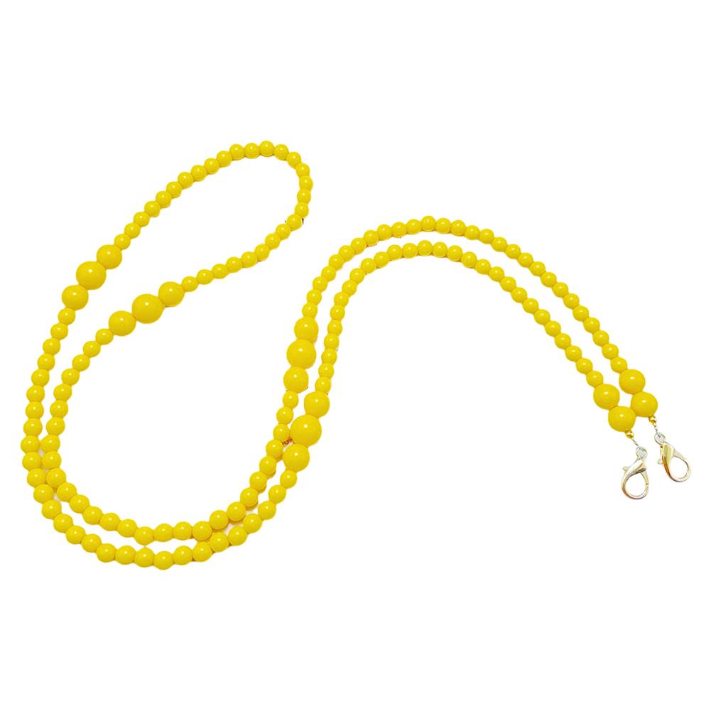 thumbnail image 5 of Ruifaya Nueva cadena de hombro de acrílico con forma de cruz diagonal, cuerda colgante con perlas para mujer, 5 of 7
