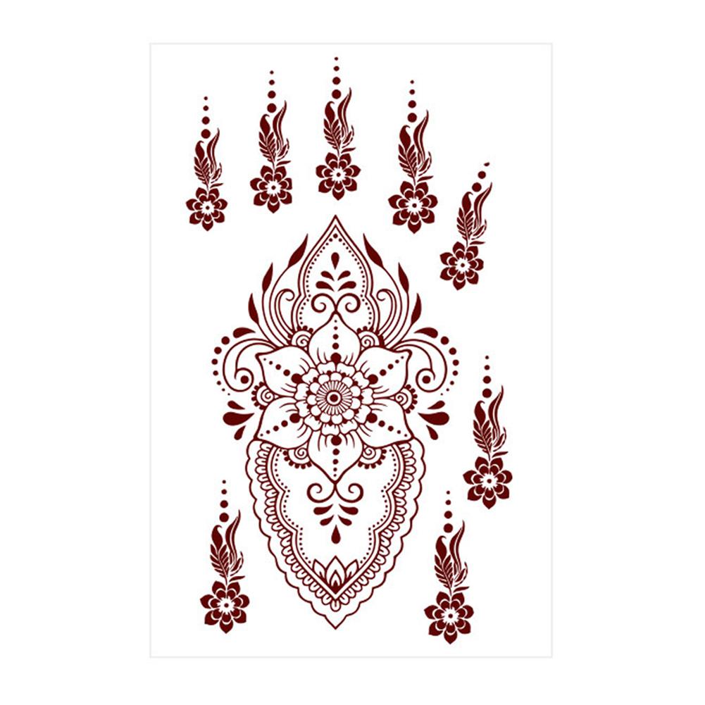 thumbnail image 4 of SGACAI 1 * calcomanía de tatuaje de encaje marrón Haina, 4 of 7
