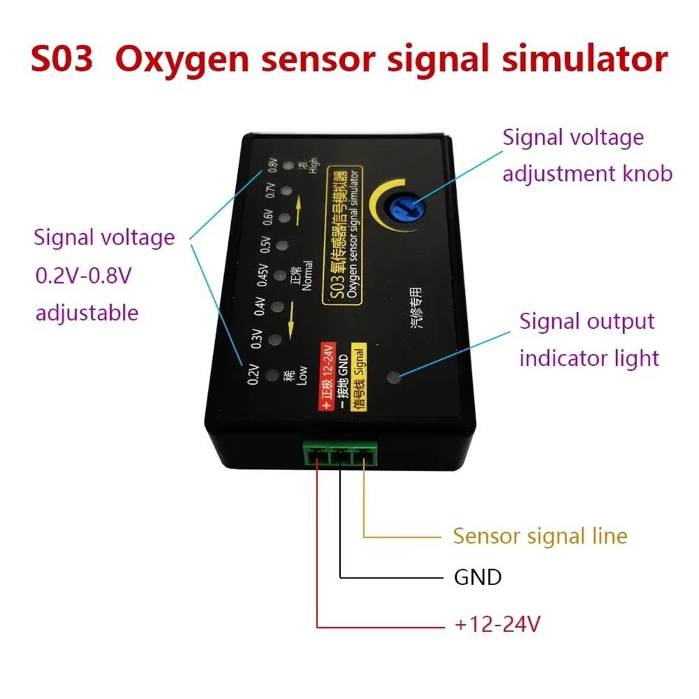 SGACAI Simuladores de señales del sensor de oxígeno del automóvil S03 ...