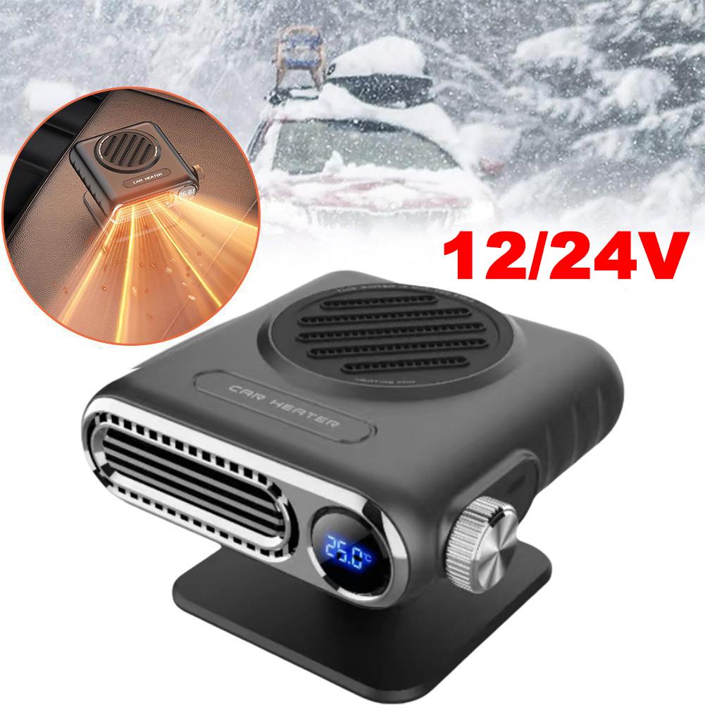 thumbnail image 3 of Ruifaya Calentador de coche, calentadores de coche de 12/24 V para vehículos, calentador de coche portátil que se enciende con un encendedor, 1 encendedor de cigarrillos para calentar rápidamente 2, 3 of 7